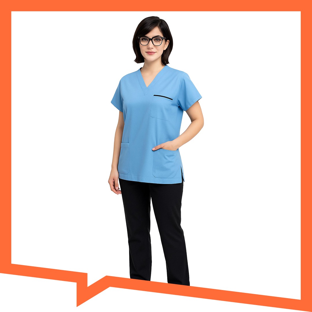 Likralı Scrubs Terapist Forması